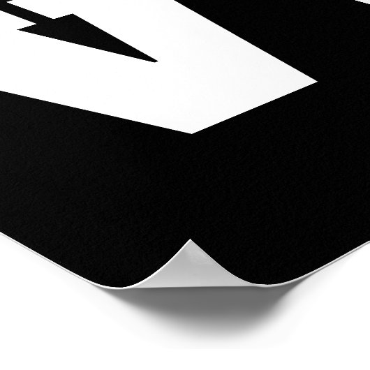 Liebe Dance | Farbiger Tänzer Poster (Ecke)