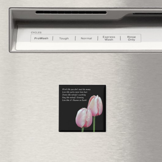 Liebe Dance Sing Tulip Inspiration Magnet (In Situ (Geschirrspüler))