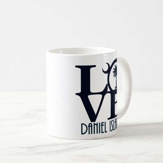 LIEBE Daniel Island 11oz Kaffeetasse (VorderseiteRechts)
