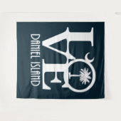 LIEBE Daniel Island South Carolina Wandteppich (Vorderseite (Horizontal))
