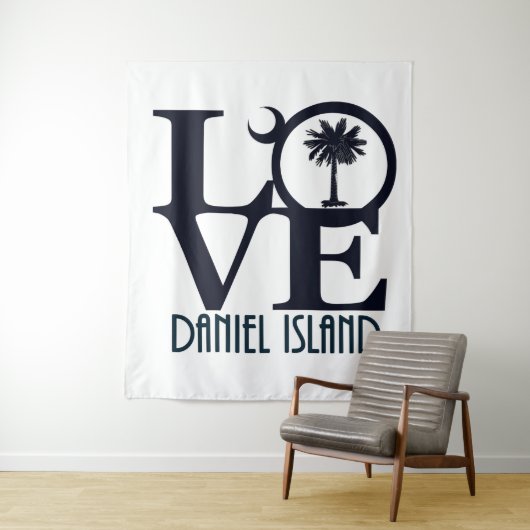 LIEBE Daniel Island Wandteppich (Beispiel)