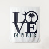 LIEBE Daniel Island Wandteppich (Vorderseite)