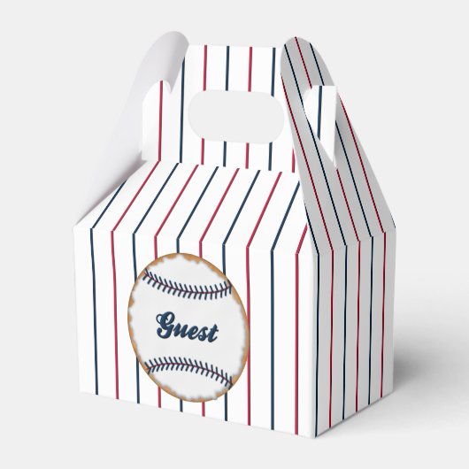 Liebe-Dank Baseball Cookie B-GABLE-FAVOR-BOX Geschenkschachtel (Vorderseite)