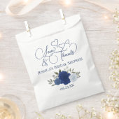 Liebe & Dank Blue Boho Rose Brautparty Geschenktütchen (Ausgeschnitten)
