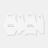Liebe & Dank Ehepaar Name Hochzeit einfach minimal Geschenkschachtel (Ungefaltet)
