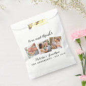 Liebe & Dank Elegant 3 Foto Braut Groom Wedding Geschenktütchen (Versiegelt)