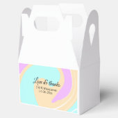 Liebe & Dank farbenfroher Marmorhochzeit Geschenkschachtel (Geöffnet)