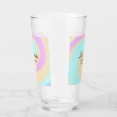Liebe & Dank farbenfroher Marmorhochzeit Glas (Rechts)