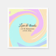 Liebe & Dank farbenfroher Marmorhochzeit