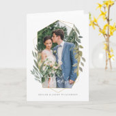 Liebe & Dank Foliage & Gold Terrarium Foto Frame Karte (Gelbe Blume)