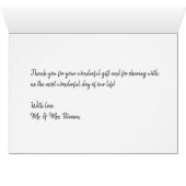 Liebe & Dank Foto Collage Hochzeit Vielen Dank (Innenansicht Horizontal (Unten))