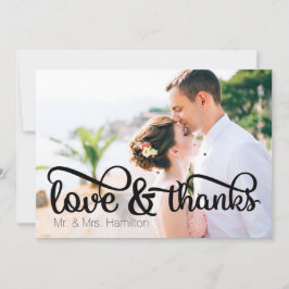 Liebe & Dank Foto Vielen Dank Einladung