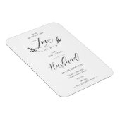 Liebe & Dank Funny Mother-in-lawQuote Handwriting Magnet (Rechte Seite)