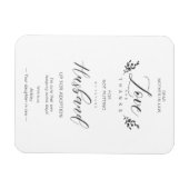 Liebe & Dank Funny Mother-in-lawQuote Handwriting Magnet (Horizontal)