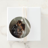 'Liebe & Dank' Gastgeschenk Hochzeit für benutzerd Geschenkanhänger (Beispiel)