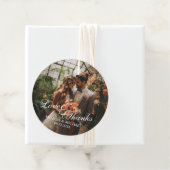 'Liebe & Dank' Gastgeschenk Hochzeit für benutzerd Geschenkanhänger (Beispiel)