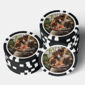 'Liebe & Dank' Gastgeschenk Hochzeit für benutzerd Pokerchips (Stapel)