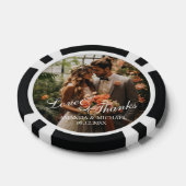 'Liebe & Dank' Gastgeschenk Hochzeit für benutzerd Pokerchips (Einzeln)