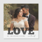 Liebe Dank Hochzeitsszenario Foto Danke Karte (Vorderseite)