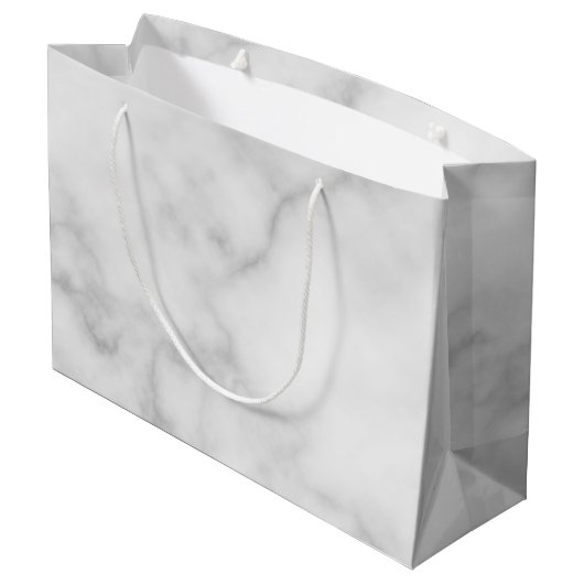 Liebe & Dank Klasse Elegante Gastgeschenk Hochzeit Große Geschenktüte (Rückseite Schrägansicht)