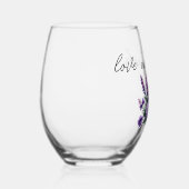 Liebe & Dank maßgeschneiderter Fotocollage Moderne Weinglas Ohne Stiel (Rechts)