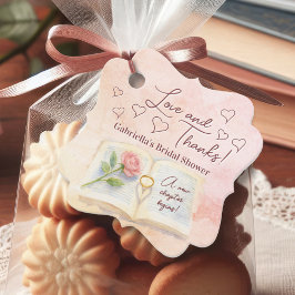 Liebe & Dank Neues Kapitel Storybook Brautparty Geschenkanhänger