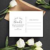 Liebe Dank Simple Foto Wedding Vielen Dank Postkarte