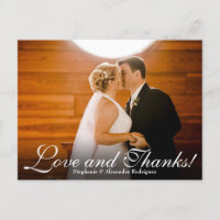 Liebe Dank Wirkung Hochzeit Foto Danke Karte