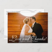 Liebe Dank Wirkung Hochzeit Foto Danke Karte (Vorne/Hinten)