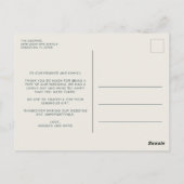 Liebe Dankbarkeit Arch Foto Hochzeit Vielen Dank Postkarte (Rückseite)