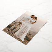 Liebe & Dankbarkeit Rose Goldene Hochzeit Dankesch Folieneinladung (Gedreht)