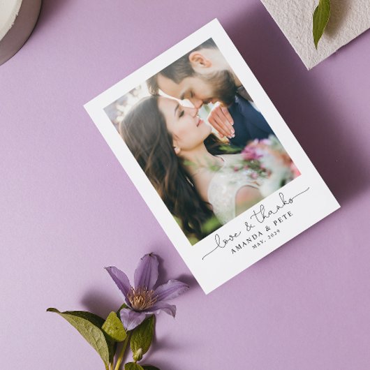 Liebe & Danke 2 Foto Script Wedding Vielen Dank