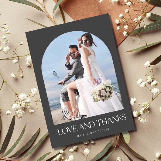 Liebe danke Arch Foto Wedding Vielen Dank