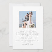 Liebe danke Arch Foto Wedding Vielen Dank (Rückseite)