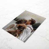 Liebe & danke Elegant Wedding Dankeschön Card Folieneinladung (Gedreht)