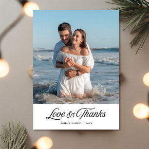 Liebe & Danke Geburtstag Couple GreetingCard Feiertagskarte