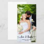 Liebe & danke Hochzeit Vielen Dank für Ihre Fotoka (Vorne/Hinten)