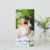 Liebe & danke Hochzeit Vielen Dank für Ihre Fotoka (Stehend Vorderseite)