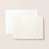 Liebe & Danke Script Confetti Wedding Vielen Dank Folienkarte (Rückseite mit Umschlag)