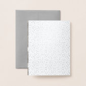 Liebe & Danke Script Confetti Wedding Vielen Dank Folienkarte (Rückseite mit Umschlag)