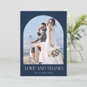 Liebe Dankes Arch Foto Hochzeit Danke  (Stehend Vorderseite)
