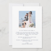 Liebe Dankes Arch Foto Hochzeit Danke  (Rückseite)