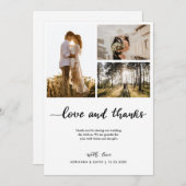Liebe & Dankeschreibung Dankeskarte (Vorne/Hinten)