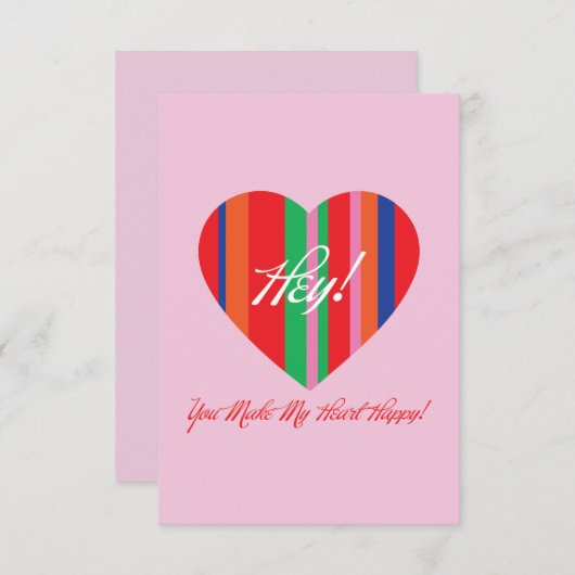 Liebe Dankeskarte (Vorne/Hinten)