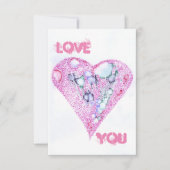 Liebe Dankeskarte (Vorderseite)