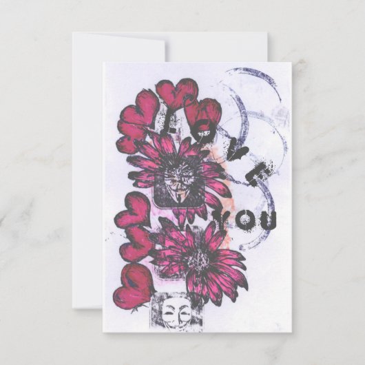 Liebe Dankeskarte (Vorderseite)