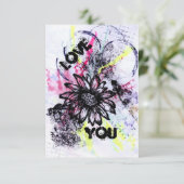 Liebe Dankeskarte (Stehend Vorderseite)