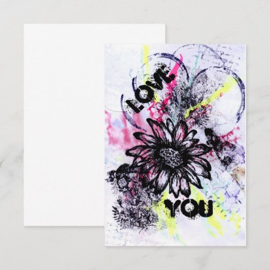 Liebe Dankeskarte (Vorne/Hinten)