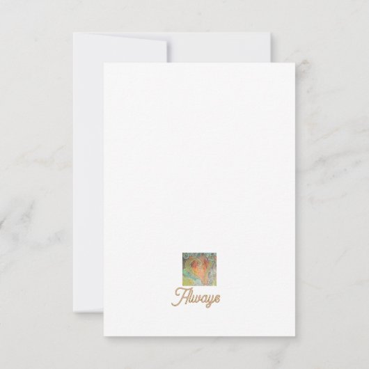 Liebe Dankeskarte (Rückseite)