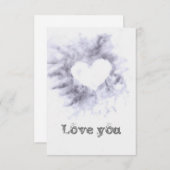 Liebe Dankeskarte (Vorne/Hinten)